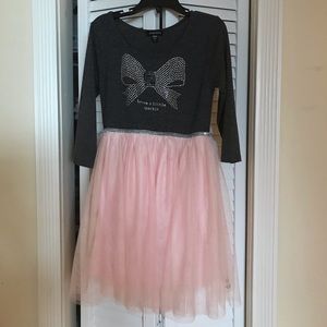Zunie Girls tutu sweater dress